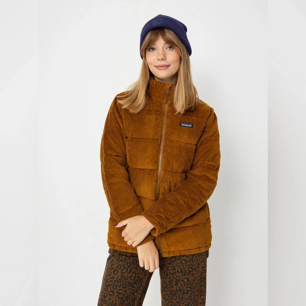 New🌟 Patagonia Womens Fjord Cord Corduroy S Down Puffer Coat Jacket - Picture 1 of 5